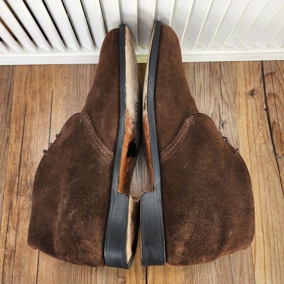 Tricker\'s Suede Chukka Boots Mens Sz 10 Brown Made in England Preppy Ankle Shoes main image 11